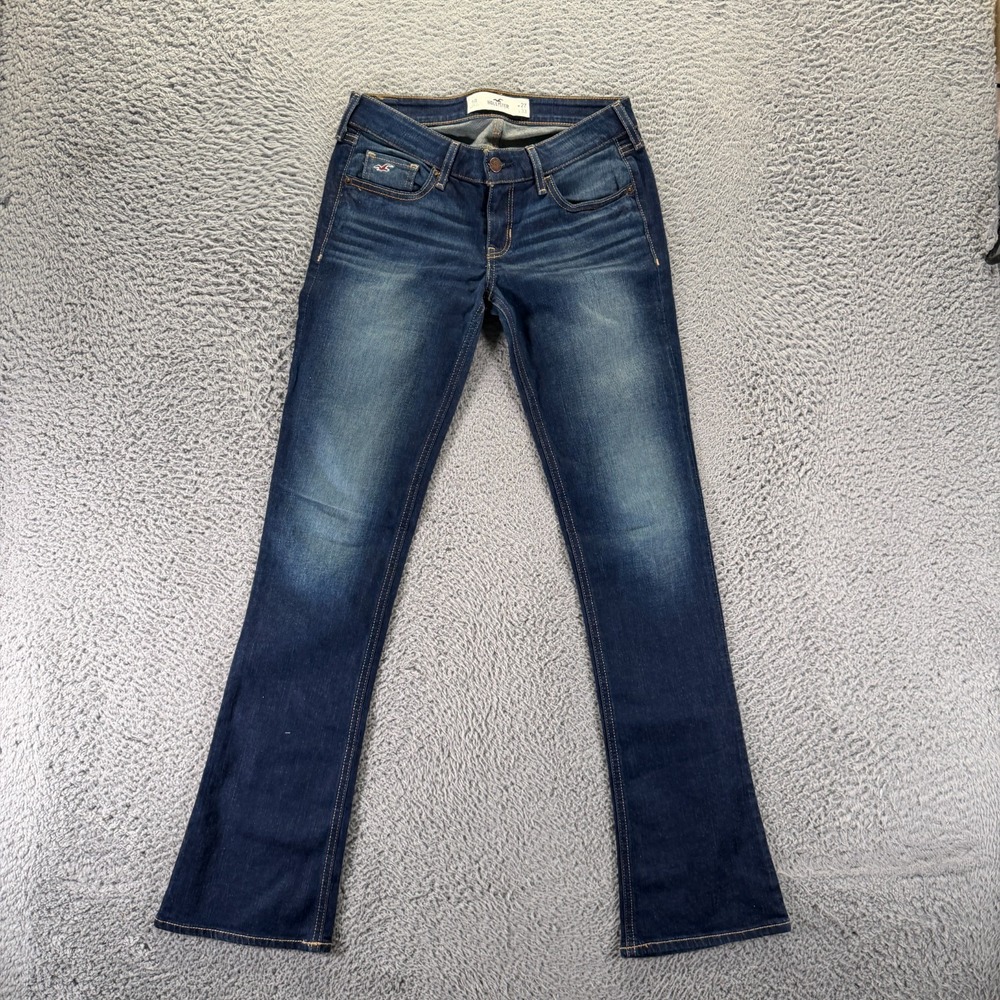 Hollister Jeans Womens 5 Blue Cotton Denim Bootcut Leg Faded Streetwear Stretch